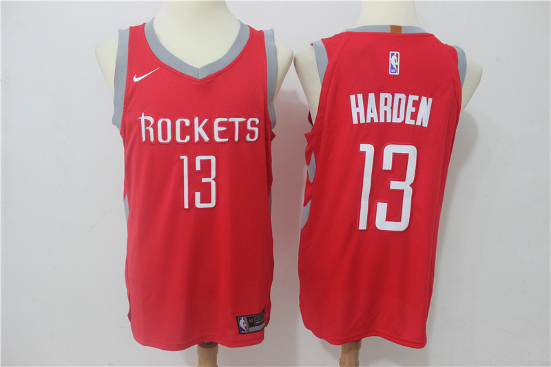 Men Houston Rockets 13 Harden Red Game Nike NBA Jerseys